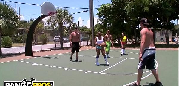  BANGBROS - Hoops of Dreams! feat. Aryana Adin, Paris Sweetz, and Elizabeth Bentley (Part 1 of 2)